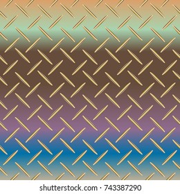 New multicolor abstract background with steel grid.