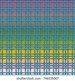 New multicolor abstract background with steel grid.