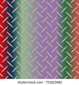 New multicolor abstract background with steel grid.