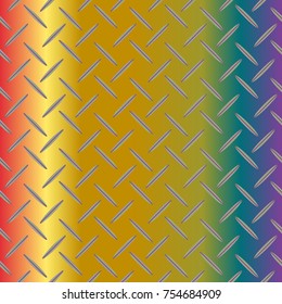 New multicolor abstract background with steel grid.