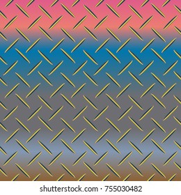 New multicolor abstract background with steel grid.