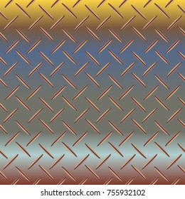New multicolor abstract background with steel grid.