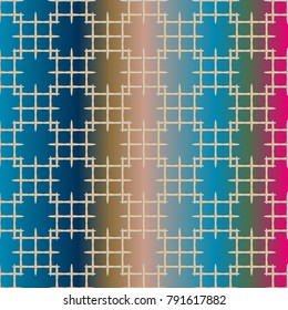 New multicolor abstract background with steel grid.