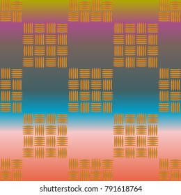New multicolor abstract background with steel grid.
