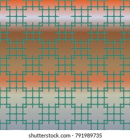 New multicolor abstract background with steel grid.