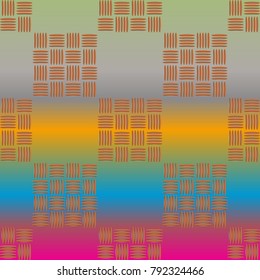 New multicolor abstract background with steel grid.