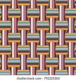 New multicolor abstract background with steel grid.