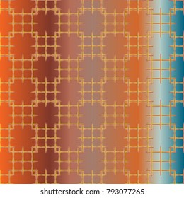 New multicolor abstract background with steel grid.