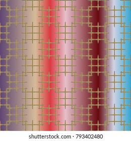 New multicolor abstract background with steel grid.