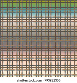 New multicolor abstract background with steel grid.