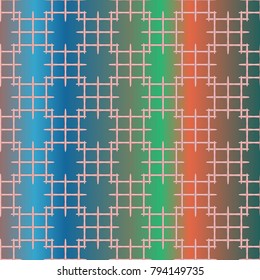 New multicolor abstract background with steel grid.