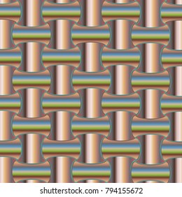 New multicolor abstract background with steel grid.
