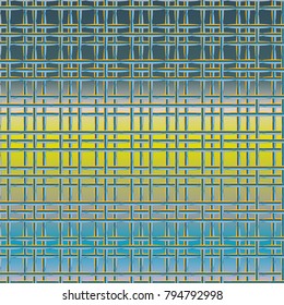 New multicolor abstract background with steel grid.