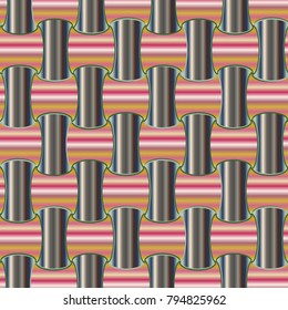 New multicolor abstract background with steel grid.