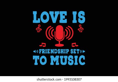 New Music T shirt Design template
