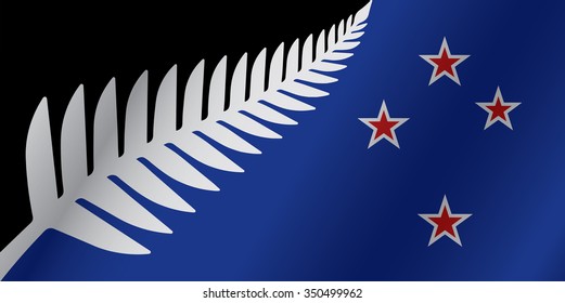 New national flag of New Zealand.