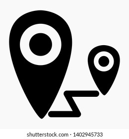 New navigation vector icon isolated minimal single flat linear icon for application and info-graphic. Commercial line vector icon for websites and mobile minimalistic flat design.