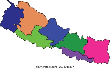 449 Nepal Map New Images, Stock Photos & Vectors | Shutterstock