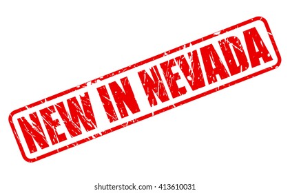 NEW IN NEVADA red stamp text on white