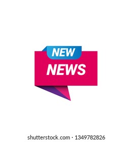 new news sign banner - speech bubble,label,sticker 