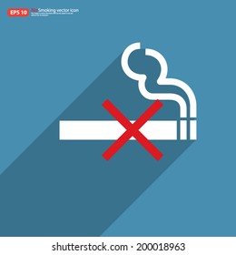 New no smoking sign vector design