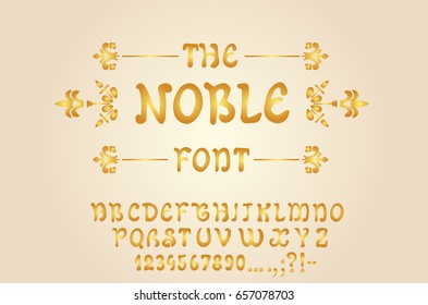 New noble style font. 