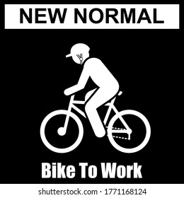 nuevo normal, bicicleta para trabajar