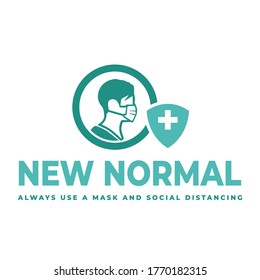 new normal concept icon illustration