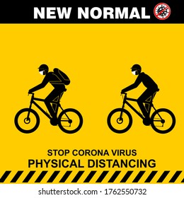 New normal concept and physical distancing