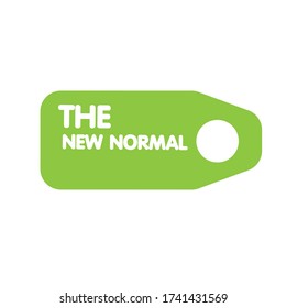 New normal concept vector icon on white.