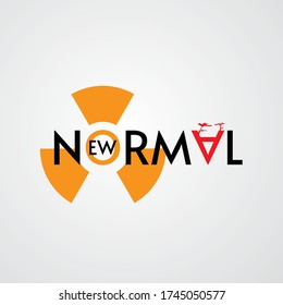 new normal concept vector illustration. designed to show risks that must be faced