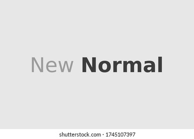 New normal concept word and world globe background banner, What will be The new normal after COVID-19 concept disruption human lifestyle