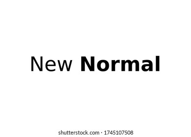 New normal concept word and world globe background banner, What will be The new normal after COVID-19 concept disruption human lifestyle