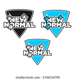 NEW NORMAL DESIGN VECTOR ABSTRACT