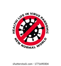 new normal icon vector illustration