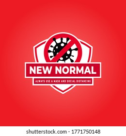 new normal icon vector illustration