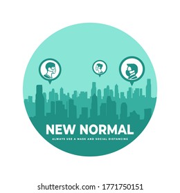 nueva ilustración vectorial de icono normal