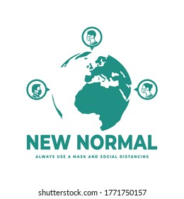 nueva ilustración vectorial de icono normal