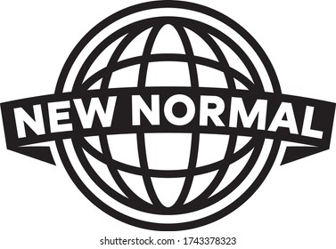 NEW NORMAL life style in covid-19 pandemic vector flat illustration