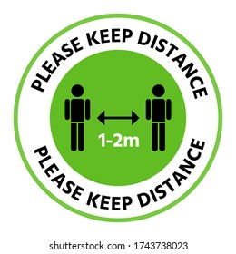 New normal lifestyle concept,After corona virus outbreak,Vector of footprint sign, text  keep your distance,Social distancing for print floor,Coronavirus pandemic. Reopening end of covid