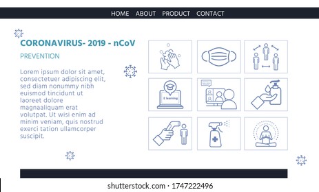 New normal lifestyle concept,After Corona virus outbreak,Infographic Tells How to Prevent Coronavirus Infection,vector illustration for graphic design, website template or banner

