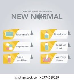 new normal lifestyle illustration. new normal ,wash hands,wear a mask,Health care.Vector lifestye and social distancing concept. corona virus prevention infographic , New normal lifestyle concept.