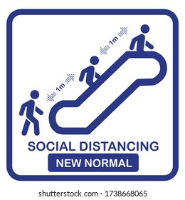 New normal practice social distancing.