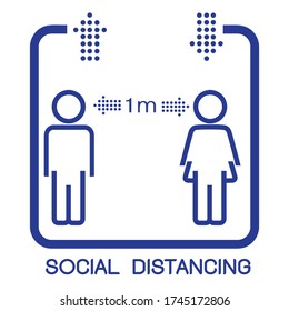 New normal practice social distancing.