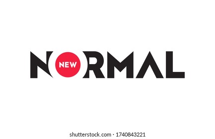 New Normal Text Word Design Vector On White Background