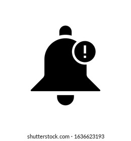 new notification glyph vector icon - ui icon vector