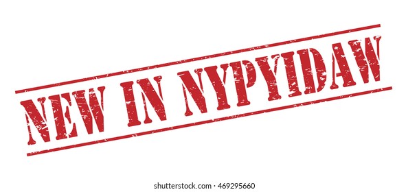 new in nypyidaw vector stamp on white background