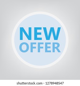 new offer concept- vector illustration
