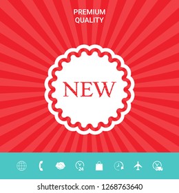 New offer icon. Graphic elements for your design