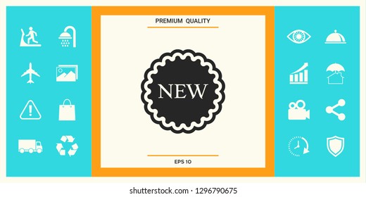 New offer icon. Graphic elements for your design